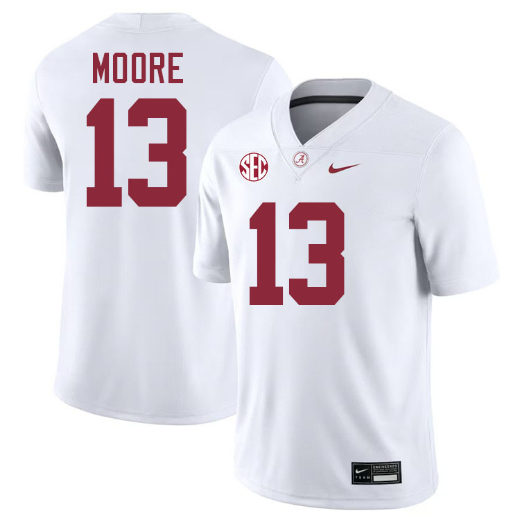 Malachi Moore Alabama Jersey,University Of Alabama Crimson Tide Football Jersey,Uniforms-White